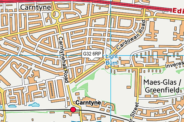 G32 6RP map - OS VectorMap District (Ordnance Survey)