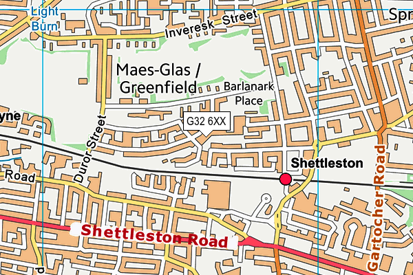 G32 6XX map - OS VectorMap District (Ordnance Survey)