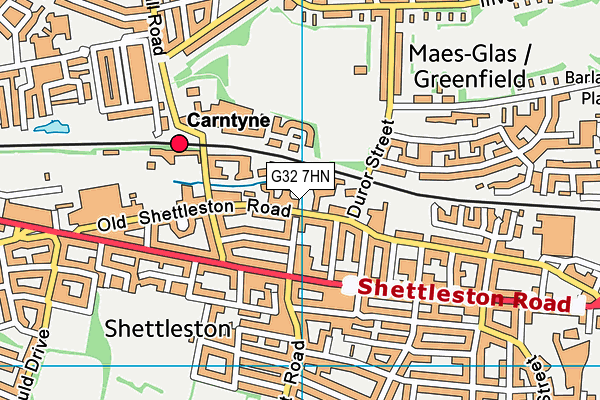 G32 7HN map - OS VectorMap District (Ordnance Survey)