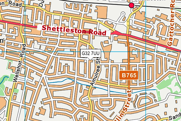 G32 7UU map - OS VectorMap District (Ordnance Survey)