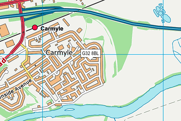 G32 8BL map - OS VectorMap District (Ordnance Survey)
