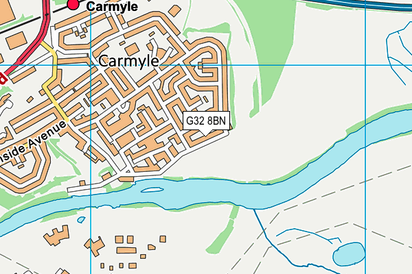 G32 8BN map - OS VectorMap District (Ordnance Survey)
