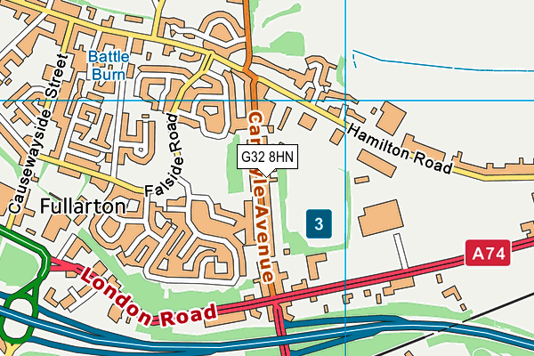 G32 8HN map - OS VectorMap District (Ordnance Survey)