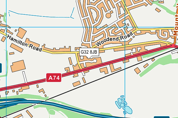 G32 8JB map - OS VectorMap District (Ordnance Survey)