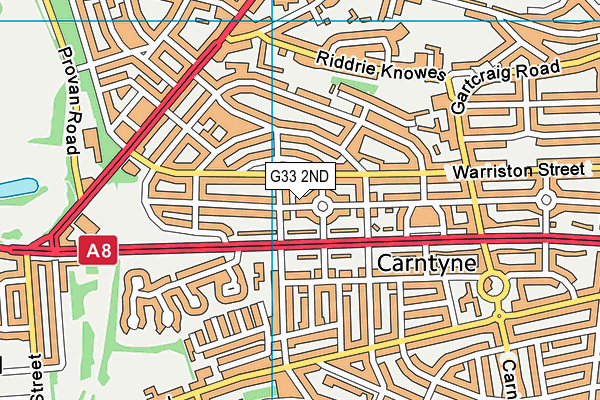 G33 2ND map - OS VectorMap District (Ordnance Survey)