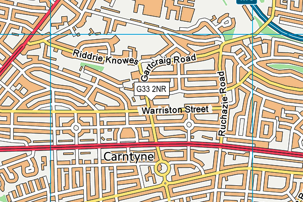 G33 2NR map - OS VectorMap District (Ordnance Survey)