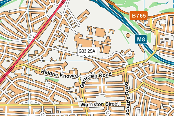 G33 2SA map - OS VectorMap District (Ordnance Survey)