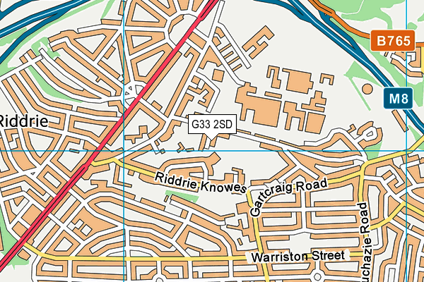 G33 2SD map - OS VectorMap District (Ordnance Survey)