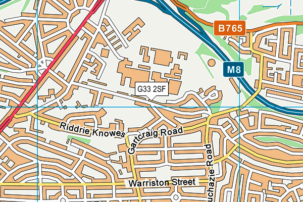 G33 2SF map - OS VectorMap District (Ordnance Survey)