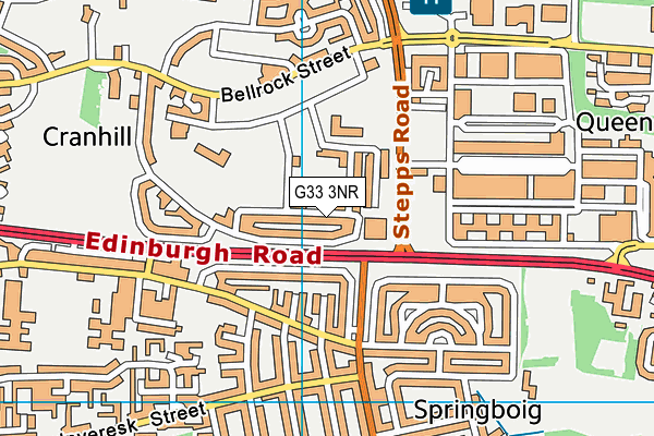 G33 3NR map - OS VectorMap District (Ordnance Survey)