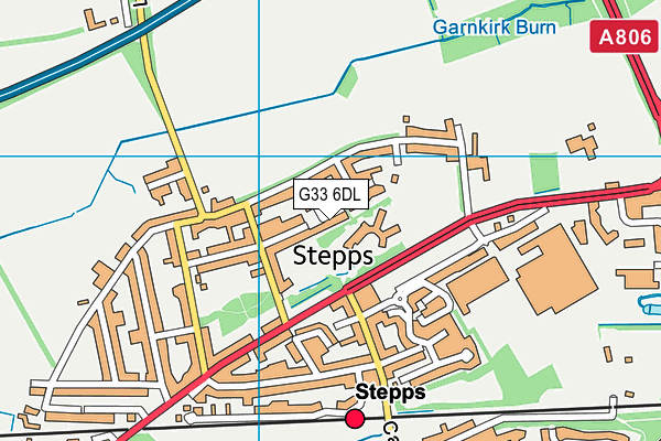 G33 6DL map - OS VectorMap District (Ordnance Survey)