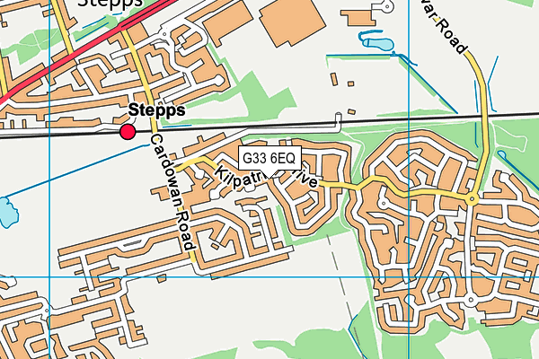 G33 6EQ map - OS VectorMap District (Ordnance Survey)