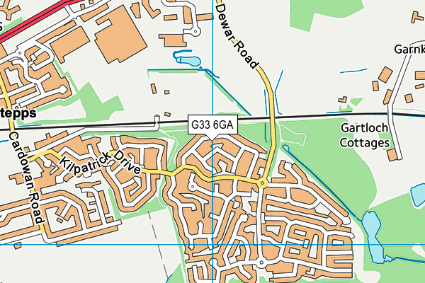 G33 6GA map - OS VectorMap District (Ordnance Survey)