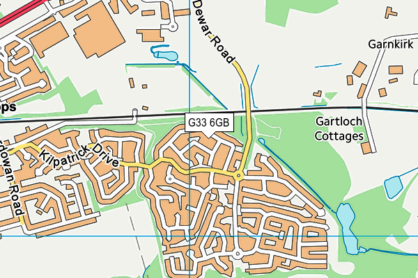 G33 6GB map - OS VectorMap District (Ordnance Survey)