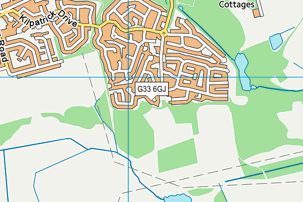G33 6GJ map - OS VectorMap District (Ordnance Survey)