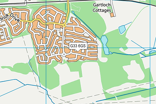 G33 6GS map - OS VectorMap District (Ordnance Survey)