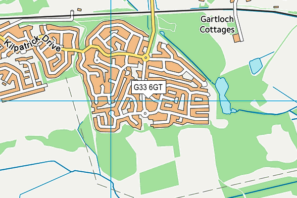 G33 6GT map - OS VectorMap District (Ordnance Survey)
