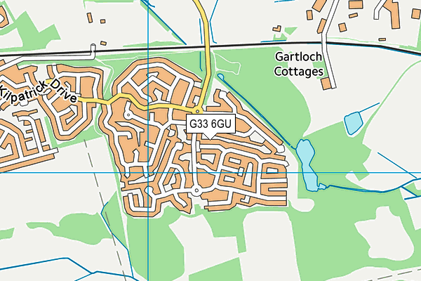 G33 6GU map - OS VectorMap District (Ordnance Survey)
