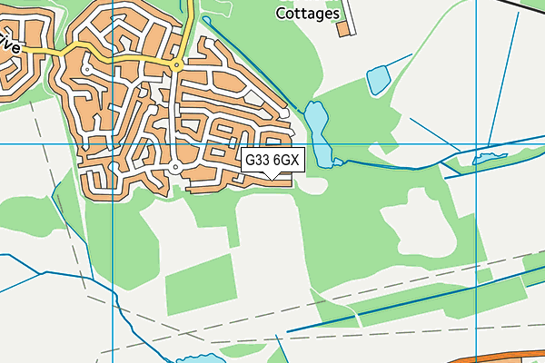G33 6GX map - OS VectorMap District (Ordnance Survey)