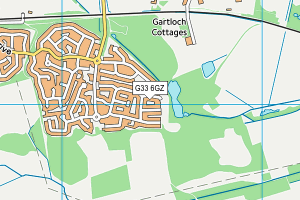 G33 6GZ map - OS VectorMap District (Ordnance Survey)
