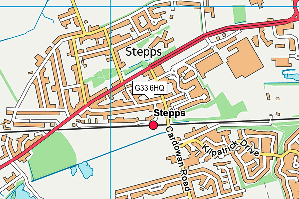 G33 6HQ map - OS VectorMap District (Ordnance Survey)