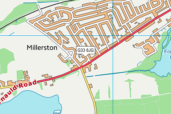 G33 6JG map - OS VectorMap District (Ordnance Survey)
