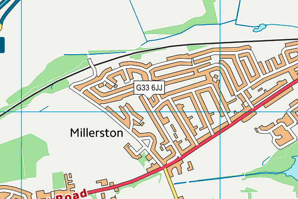 G33 6JJ map - OS VectorMap District (Ordnance Survey)