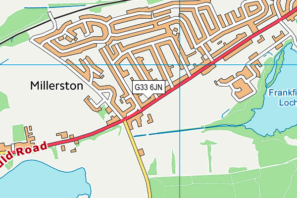 G33 6JN map - OS VectorMap District (Ordnance Survey)
