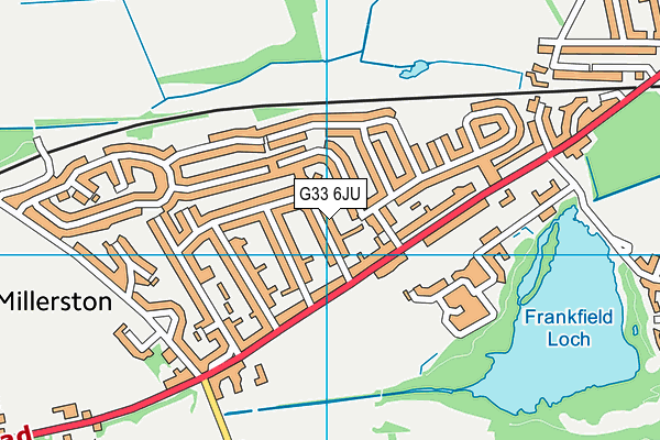 G33 6JU map - OS VectorMap District (Ordnance Survey)