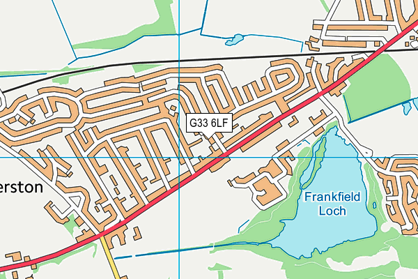 G33 6LF map - OS VectorMap District (Ordnance Survey)
