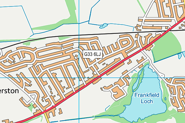 G33 6LJ map - OS VectorMap District (Ordnance Survey)
