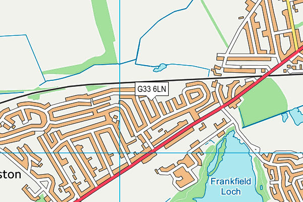 G33 6LN map - OS VectorMap District (Ordnance Survey)
