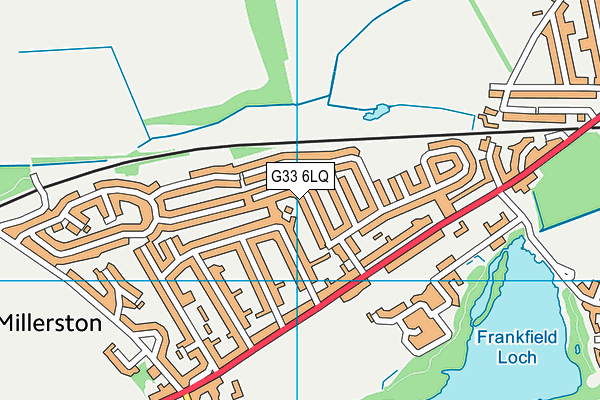 G33 6LQ map - OS VectorMap District (Ordnance Survey)