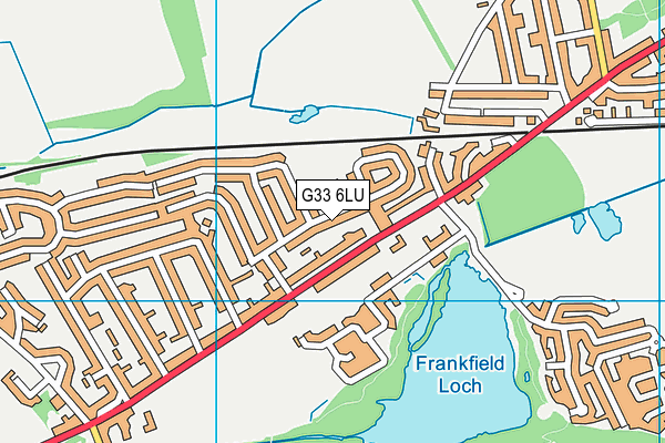 G33 6LU map - OS VectorMap District (Ordnance Survey)