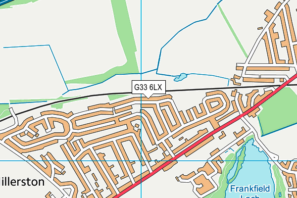 G33 6LX map - OS VectorMap District (Ordnance Survey)