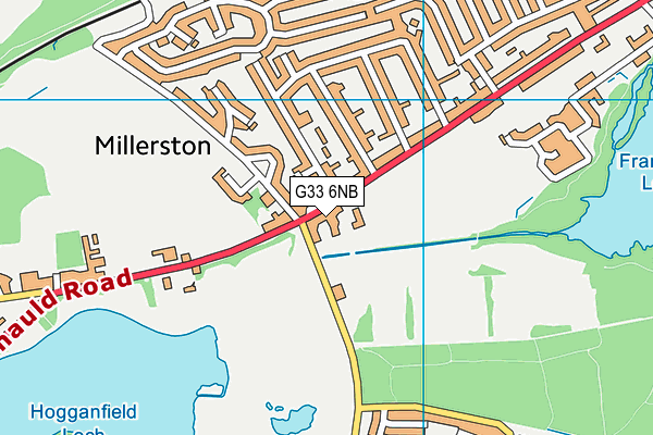 G33 6NB map - OS VectorMap District (Ordnance Survey)