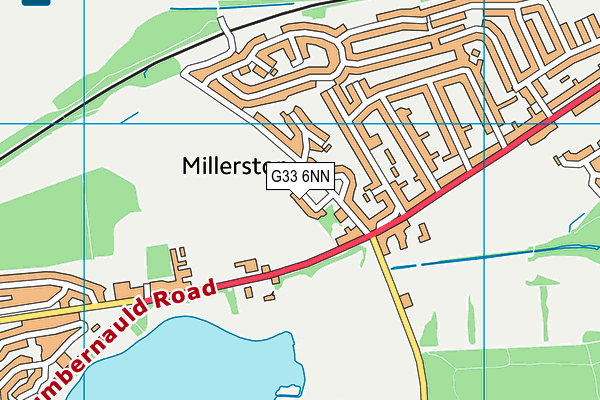 G33 6NN map - OS VectorMap District (Ordnance Survey)