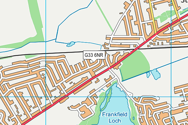 G33 6NR map - OS VectorMap District (Ordnance Survey)