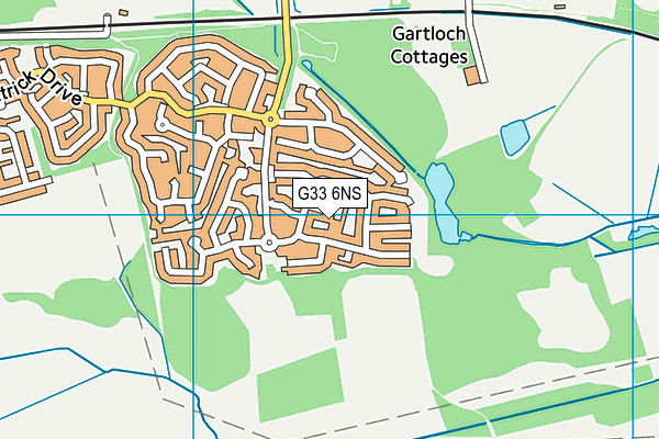 G33 6NS map - OS VectorMap District (Ordnance Survey)