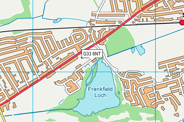 G33 6NT map - OS VectorMap District (Ordnance Survey)
