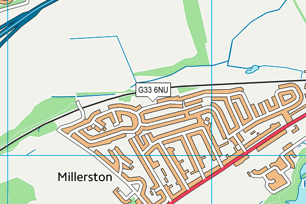 G33 6NU map - OS VectorMap District (Ordnance Survey)