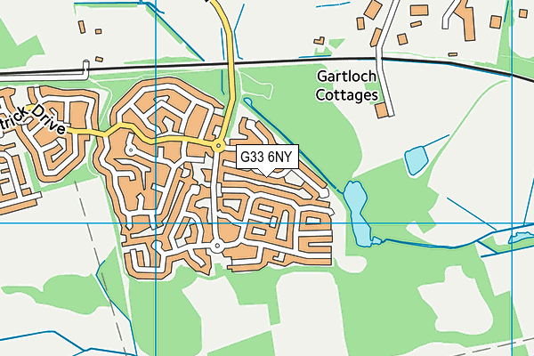G33 6NY map - OS VectorMap District (Ordnance Survey)