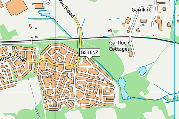 G33 6NZ map - OS VectorMap District (Ordnance Survey)