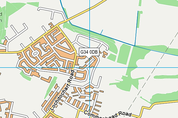 G34 0DB map - OS VectorMap District (Ordnance Survey)