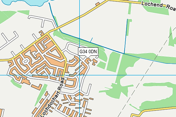 G34 0DN map - OS VectorMap District (Ordnance Survey)