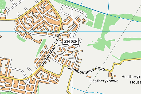 G34 0DP map - OS VectorMap District (Ordnance Survey)