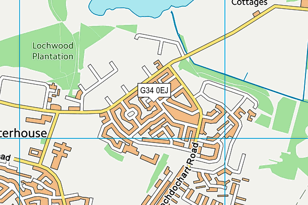 G34 0EJ map - OS VectorMap District (Ordnance Survey)