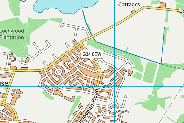 G34 0EW map - OS VectorMap District (Ordnance Survey)