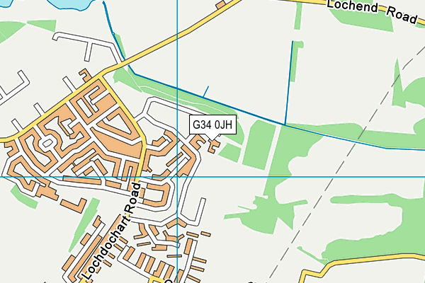 G34 0JH map - OS VectorMap District (Ordnance Survey)