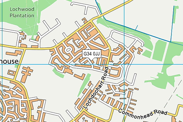 G34 0JJ map - OS VectorMap District (Ordnance Survey)